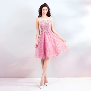 2018 stoc nou plus dimensiunea femei gravide rochii de domnisoare de onoare petrecere de nunta dantelă flori O linie sexy romantic ieftine rochie roz