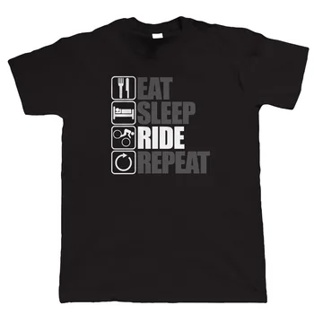 Mananci, Dormi Plimbare Repeta Motociclist Munte Tricou - Freeride Singletrack Downhill Mtb bărbați 2020 Îmbrăcăminte Tricouri Camasi Casual