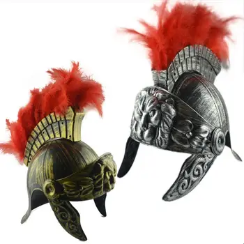 Legiunea Romană Gladiator Casca De Plastic Samurai Casca Spartan Pălărie Medieval Roman Antic De Epocă Casca Cu Pene Leu Capac