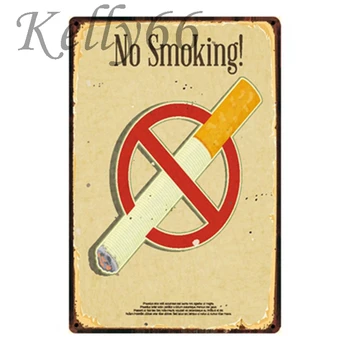 [ Kelly66 ] Fumatul interzis Tin Semn Poster Publice Decor Magazin de Perete Placa de Metal Pictura Picătură de transport maritim de 20*30 CM Dimensiune y-1237