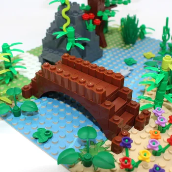 Militar seria Tropicală plantă de grădină MOC scena accesorii DIY Model de Blocuri Caramizi Jucarii si Cadouri