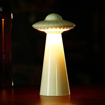 Lumina de noapte cu LED de OZN-uri creative Drăguț forma reîncărcabilă lampă de masă dormitor fără trepte a schimbătorului de viteze Decorative de lumină Ambientală,Bar lampa 9924