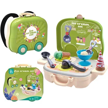Copiii Pretind a Juca Rolul Casă de Joacă Jucării Portabil din material Plastic Rucsac Copii de Gătit Bucătărie Jucării Doctor Set pentru Copii Cadouri