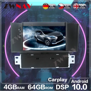Android 10.0 4G+64GB Auto Navigatie GPS DVD Player Pentru Citroen C4 C4L DS4 2012-2016 Multimedia Player Auto Stereo Radio Recorder