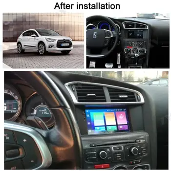 Android 10.0 4G+64GB Auto Navigatie GPS DVD Player Pentru Citroen C4 C4L DS4 2012-2016 Multimedia Player Auto Stereo Radio Recorder